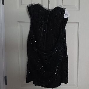 Black Sequin Dress